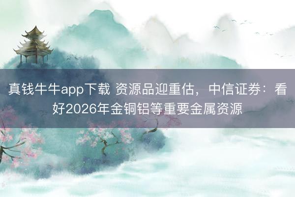 真钱牛牛app下载 资源品迎重估，中信证券：看好2026年金铜铝等重要金属资源