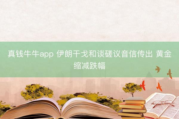 真钱牛牛app 伊朗干戈和谈磋议音信传出 黄金缩减跌幅