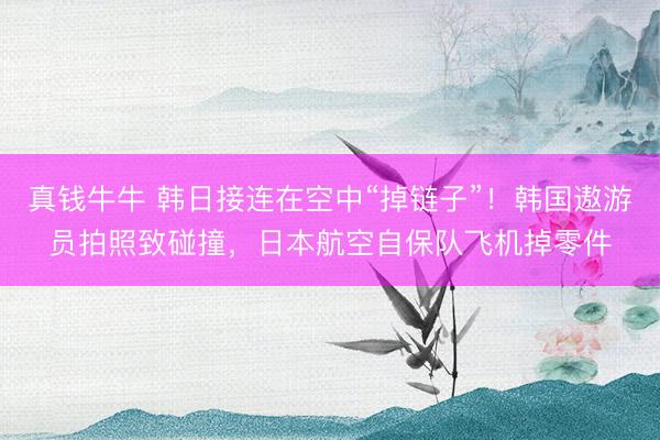 真钱牛牛 韩日接连在空中“掉链子”！韩国遨游员拍照致碰撞，日本航空自保队飞机掉零件